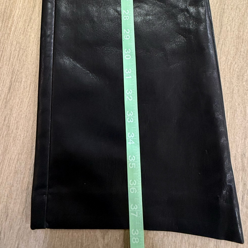 Aritzia Babatón Black Faux Leather Pants Size 6 Chic Office outfit Day to Night - Picture 10 of 14